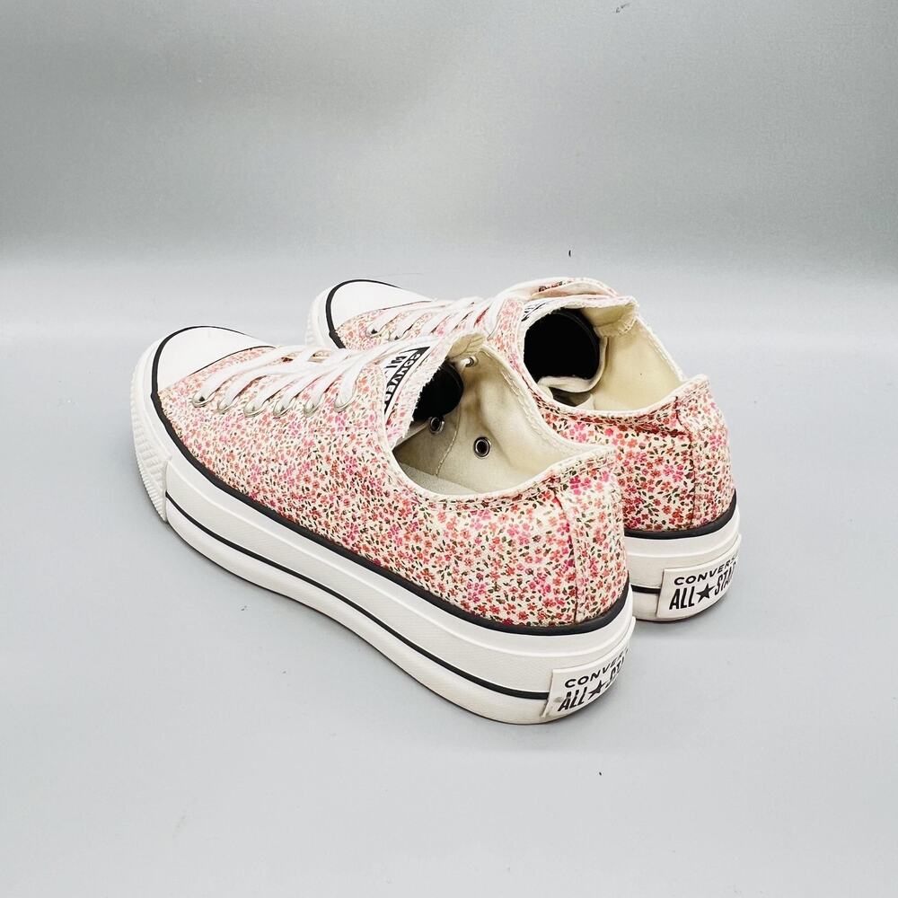 Converse Shoes Womens 6.5 Pink Floral Chuck Taylor All Star Platform Sneakers - Picture 5 of 11